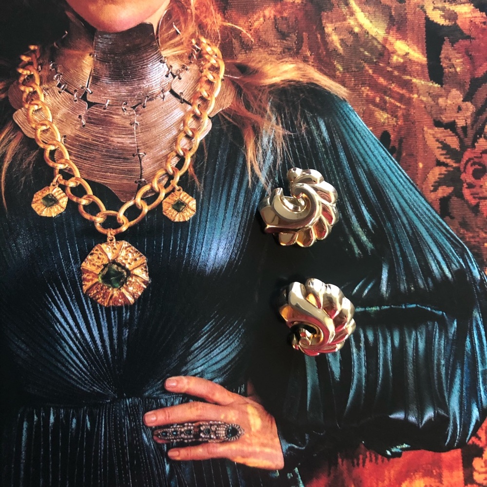 Vintage jewelry, antique earrings Monet